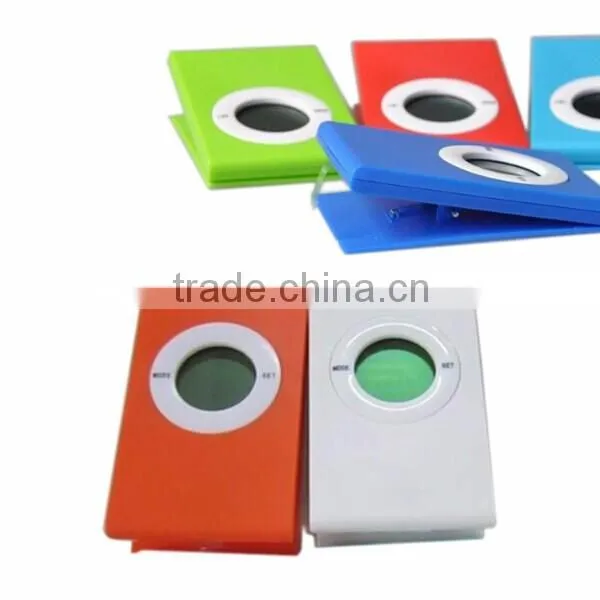Electronic Lcd Gift Book Clip Clock for Promotional Gift photo-5