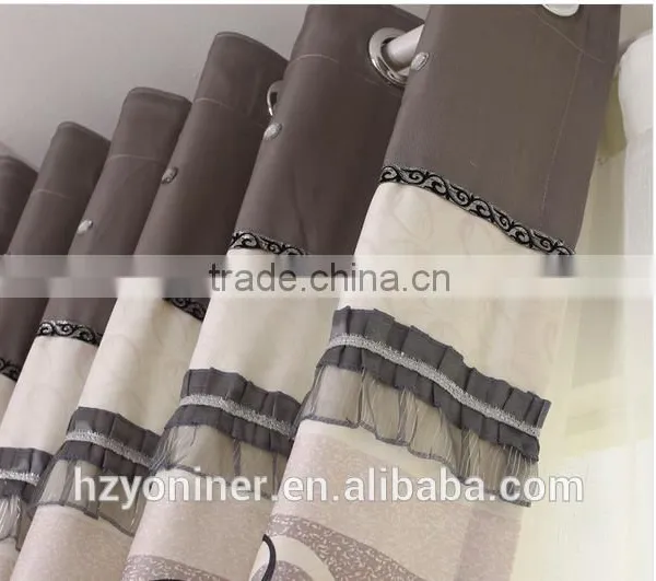 2015 Hot Sale Printed Designed No. 12 Window Curtains, Made- up Black Out Fabric in Home or Hotel photo-2