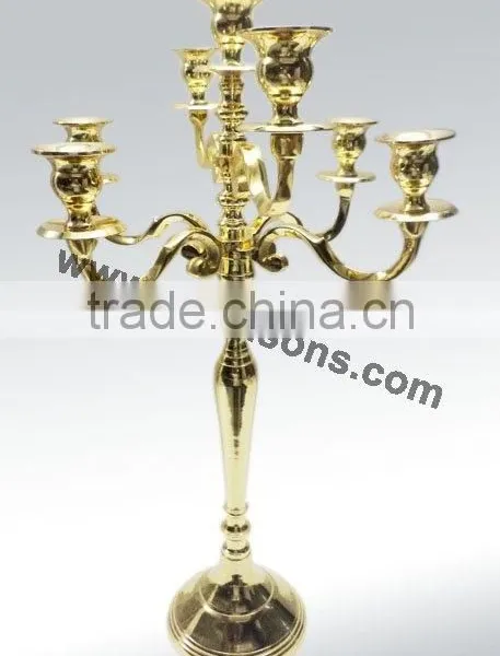 Gold Plated Candelabra and Centerpieces for Wedding Manufactured by Royal De Wajidsons in India photo-2