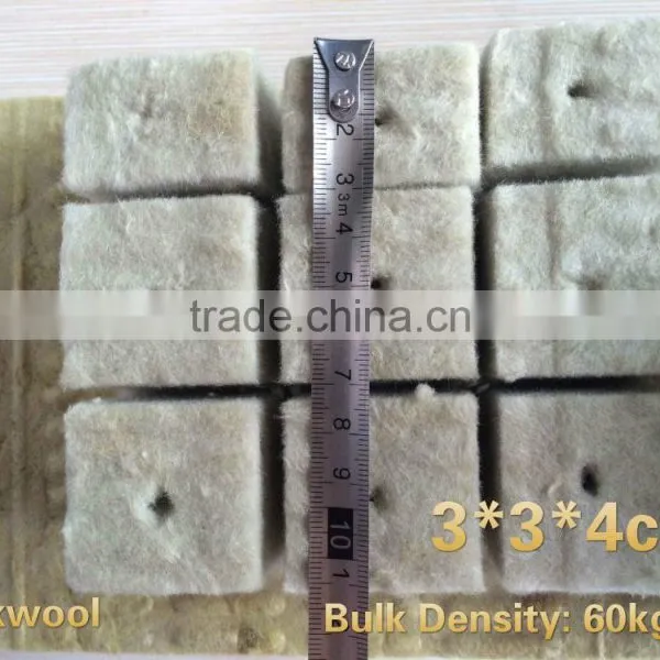 Mineral Fiber Rockwool Cubes 100kg/m3 for Hydroponic High Absorbent Water photo-3