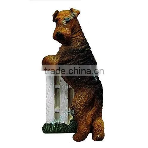 Airedale Dog Fridge Magnets Souvenir Refrigerator Magnets Toy Dogs 3D Resin photo-2