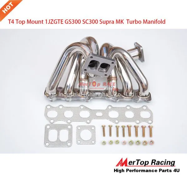 Mertop T4 TWIN SCROLL Turbo Manifold Fits Toyota 1JZ 1JZGE 1JZ JZA70 MK3 Engines