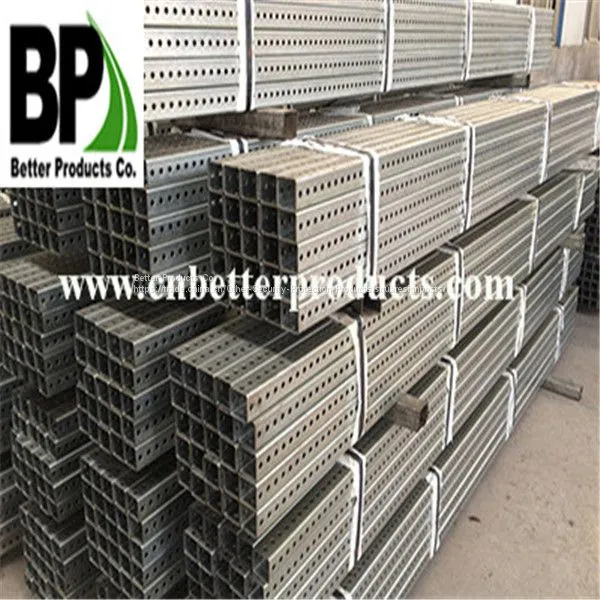 Hot Dipped Galvanized Perforated Traffic Steel Square Sign Posts Tubing photo-4