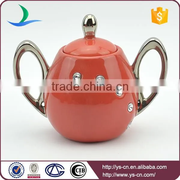Home and Hotel Decorative Red Porcelain Coffee Tea Set photo-6
