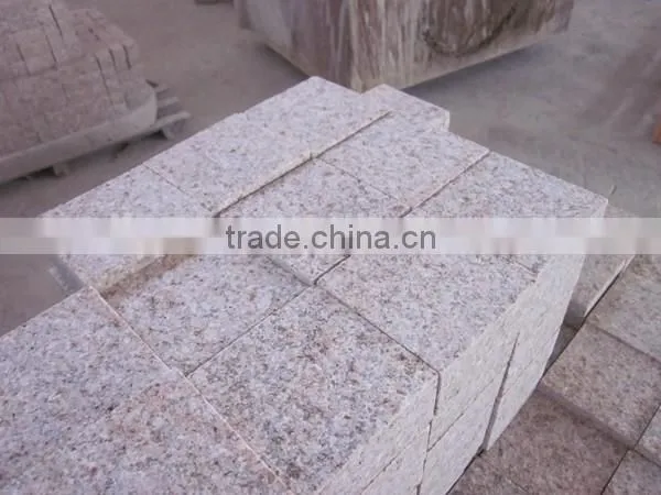 Chinese Yellow Granite Paving Stone Setts G682 photo-3
