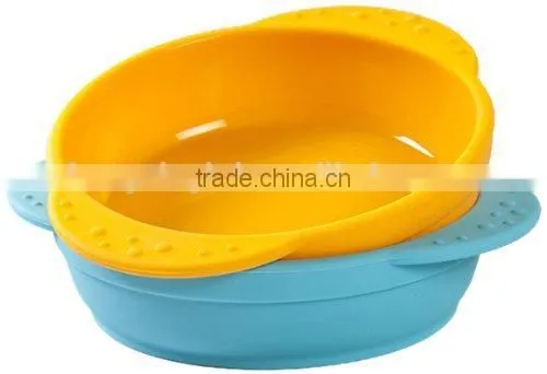 Kid Toddler Snack Fruit Salad Bowl Containe Shatterproof Food Grade Silicone photo-2