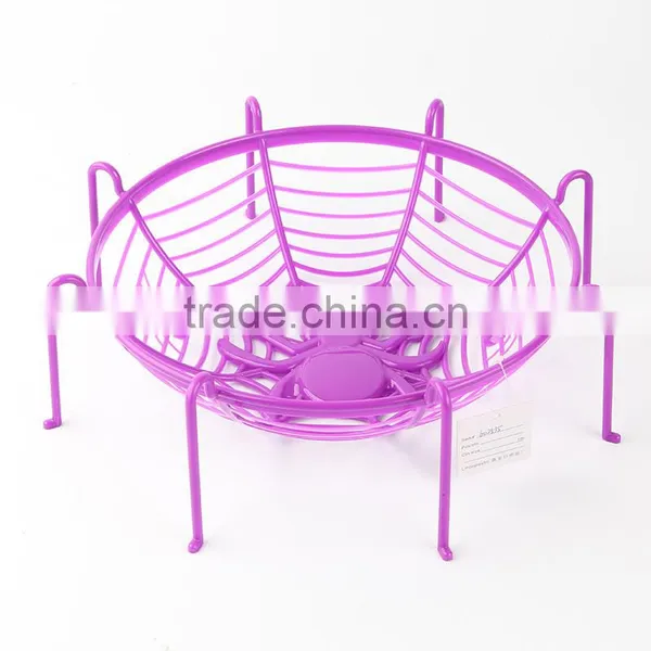 Eco-friendly Halloween Plastic Spider Basket photo-2
