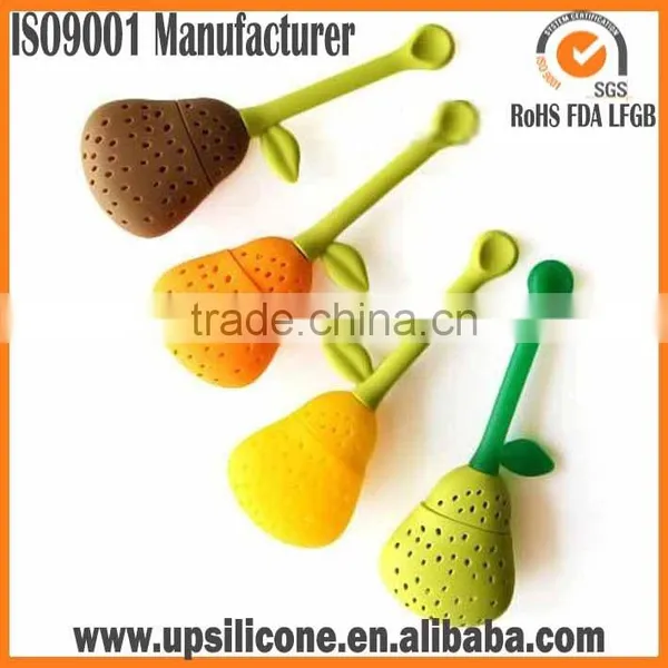 Top Quality Loose Tea Leaf Strainer Herbal Spice Filter Diffuser Tea Steeper Silicone Tea Bag Squirrel Silicone Tea Infuser photo-5