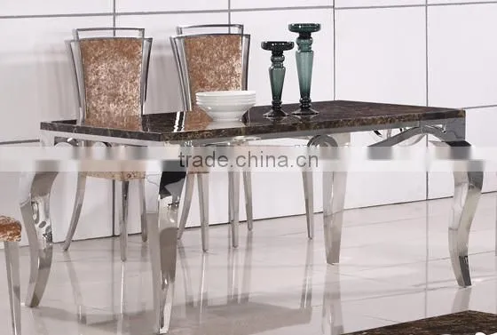 A8034 Walmart Marble Dining Room Table and Chair photo-2