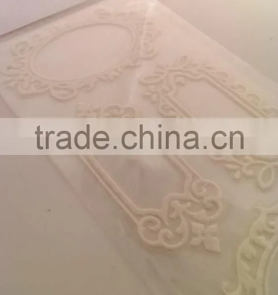 New Design Glitter Lace Fram Sticker, Graceful Decorative Shinny Glitter Sticker, Elegant Lace Sticker photo-4