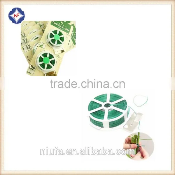 Hydroponics Garden Plastic Coated Single Wire Plant Binding Twist Tie photo-6