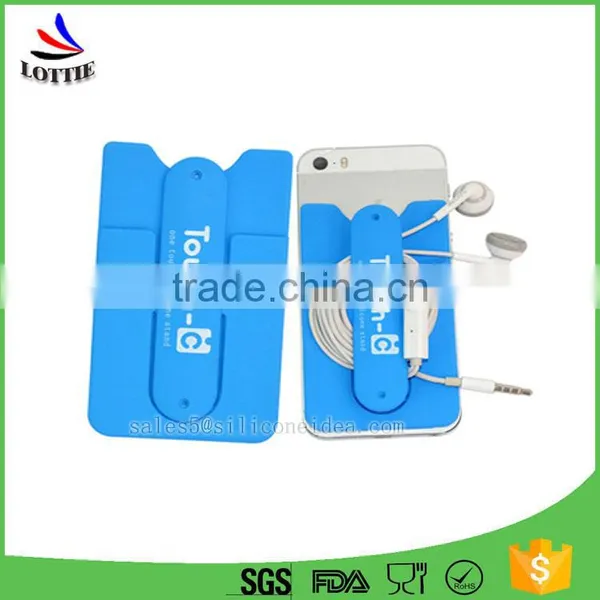 Professional Silicone Card Holder Custom Logo Silicon Card Holder for Phone photo-4