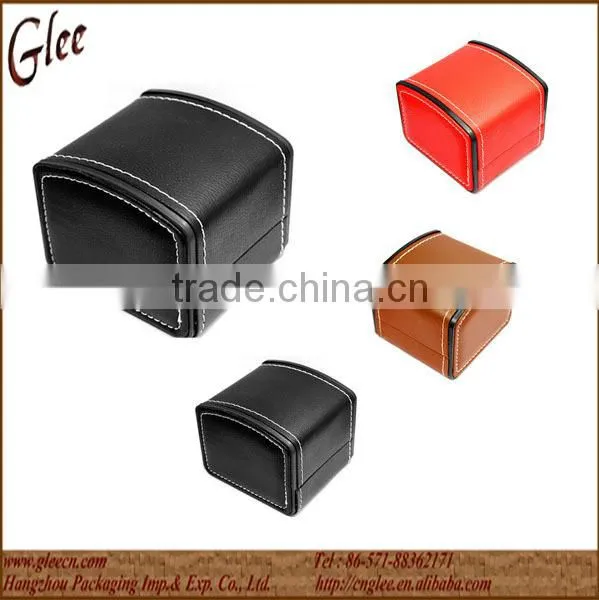 Personalized Leather Clamshell Watch Box photo-4