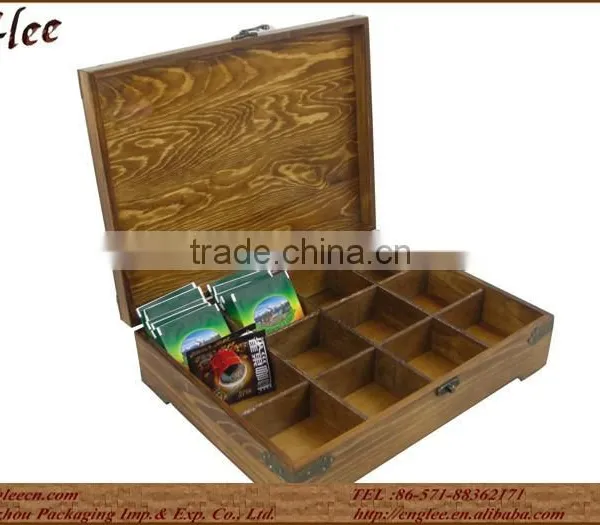 Antique Wooden Tea Box Coffee Wooden Box