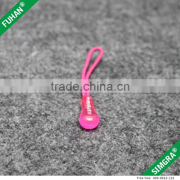 Pink Color Embossed Zipper Puller and Slider for Bag photo-3