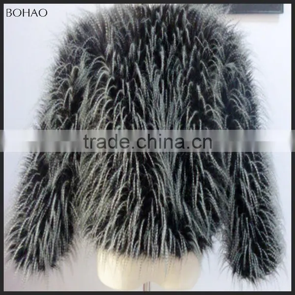Imitative Fur Short Style Women Hot Sale Faux Fur Jacket photo-6