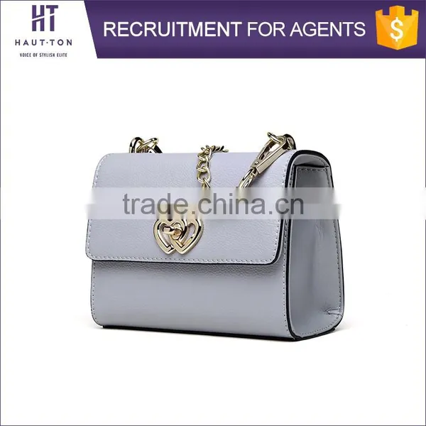New Style Fashion Woman Genuine Split Cow Leather Messenger Bag Top Selling Casual Ladies Chain Shoulder Bag For Sale photo-3