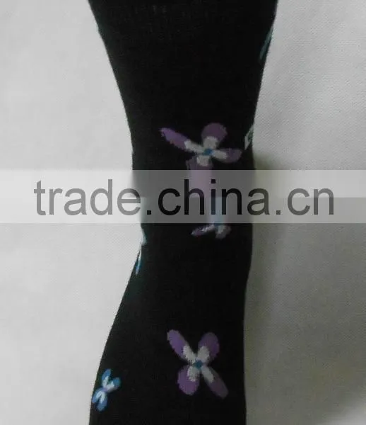 Mens Colored Pattern Casual Dress Socks photo-2