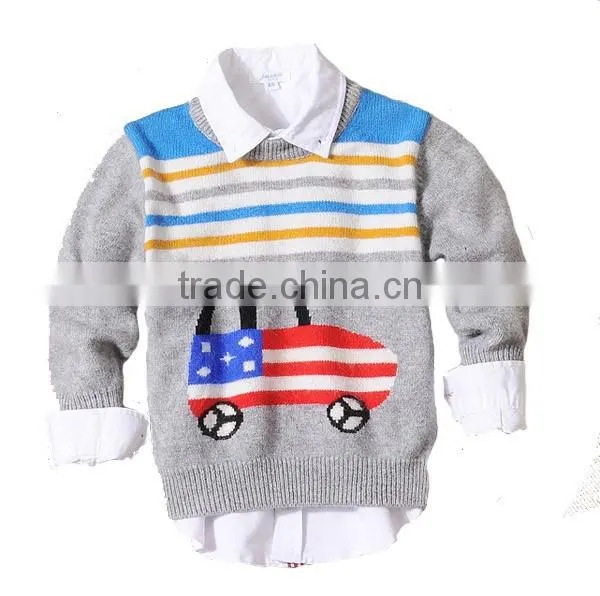 2015 New Design Baby Boys Knitting Wool Sweaters photo-3