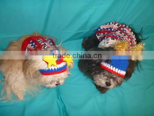 Funny Winter Handmade Knitting Christmas Dog Hat photo-2