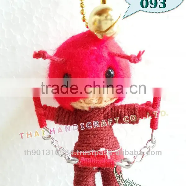 Handmade Keychains Keyrings Voodoo Doll String Accessories Bag Gifts