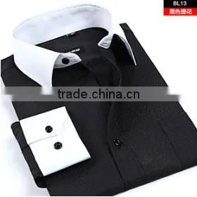 China Shirt Manufacturer 2015 Wholesale Mens Dress Foreign Trade Export Shirts With Good Quality photo-5