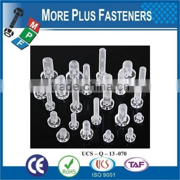 Made in Taiwan Transparent Nylon Plastic Screw photo-6