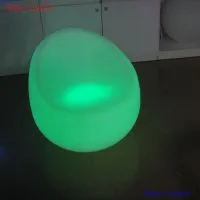 Round Sofa With Led Lights Illuminated photo-2