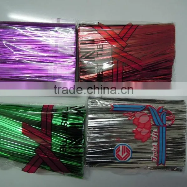 Customized Decorative Paper Plastic Twist Tie For Bread Bag photo-6