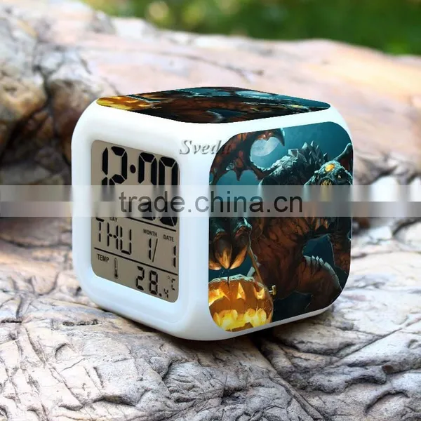 (Hot Games) Dota Character Clock,Led Calendar Alarm Clock, Digital Projector Led Alarm Clock photo-5
