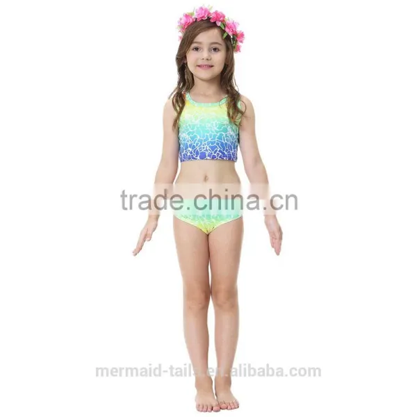 Girls Summer Surfing Beach Holiday Bathing Fashion Mermaid Bikini Sets photo-3