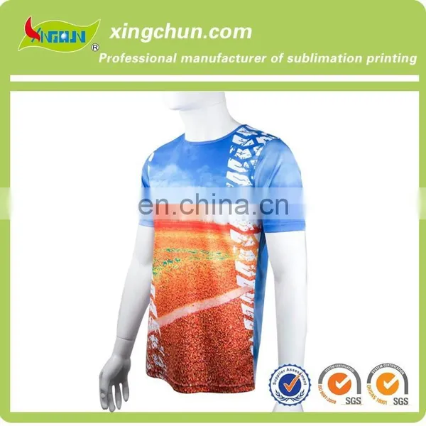 High Quality Customize Dye Sublimation Printing Field T Shirts on 100% Polyester photo-2