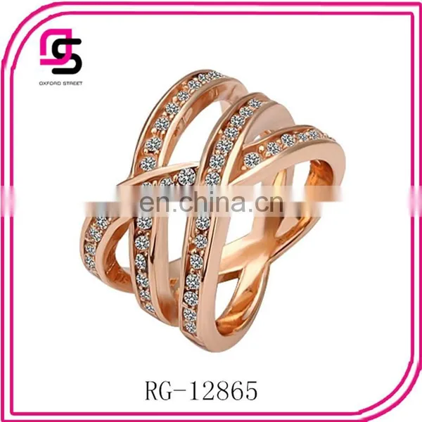 2014 Fashion Textured Rings ,gold Jewelry