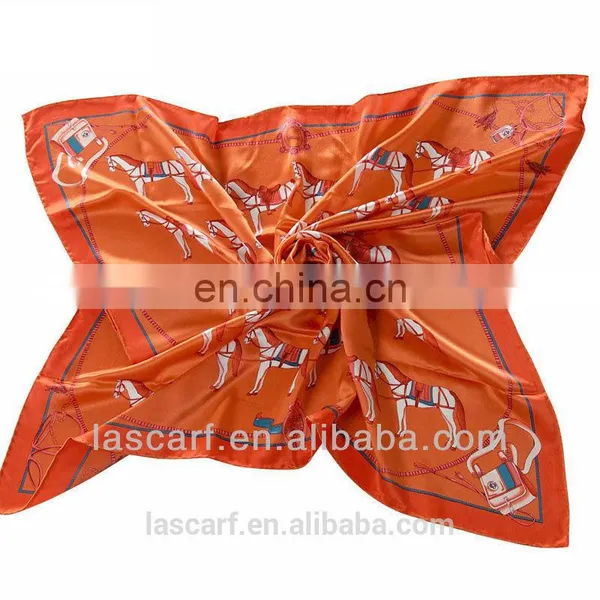 Lady Silk Scarf With Allover Animal Printed Fashion Pattern(SP429AB) photo-4