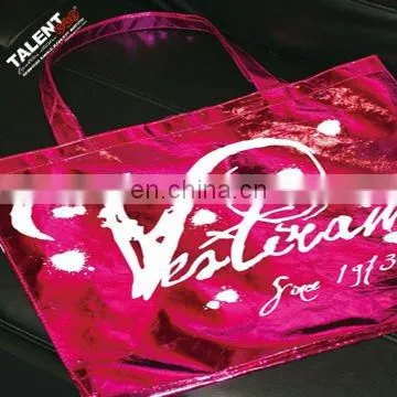 Custom Glossy Lamination Non-woven Cloth Shopping Bag With Company Logo photo-6
