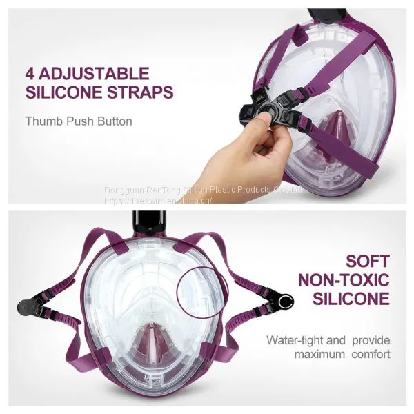 New Snorkel Mask Full Face Scuba Diving Gear Snorkel Snorkel Mask Full Face Dry Snorkeling Mask Factory Directly OEM photo-2