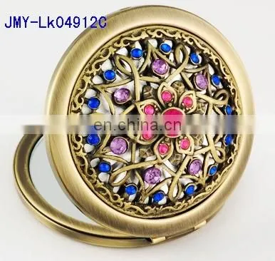 3D Hollow Decoration Antique Metal Make-up Mirror photo-6
