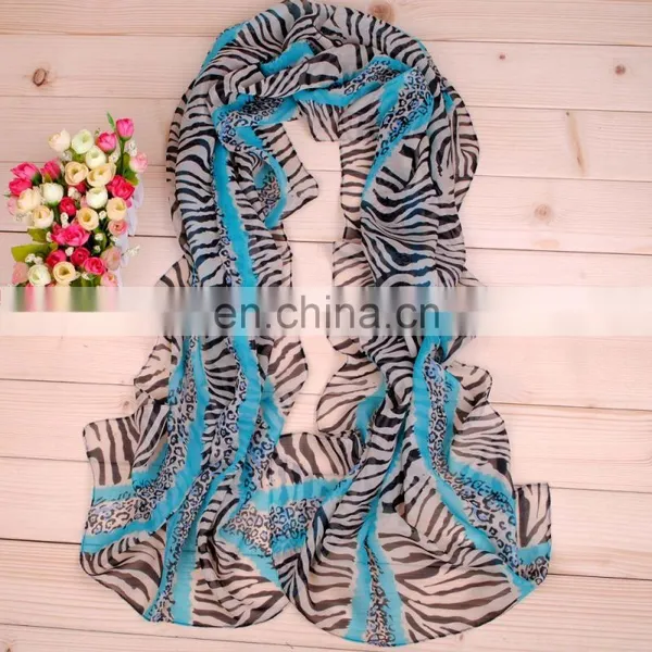 Fancy Stock New Style Flower Printed Polyester Scarf photo-3