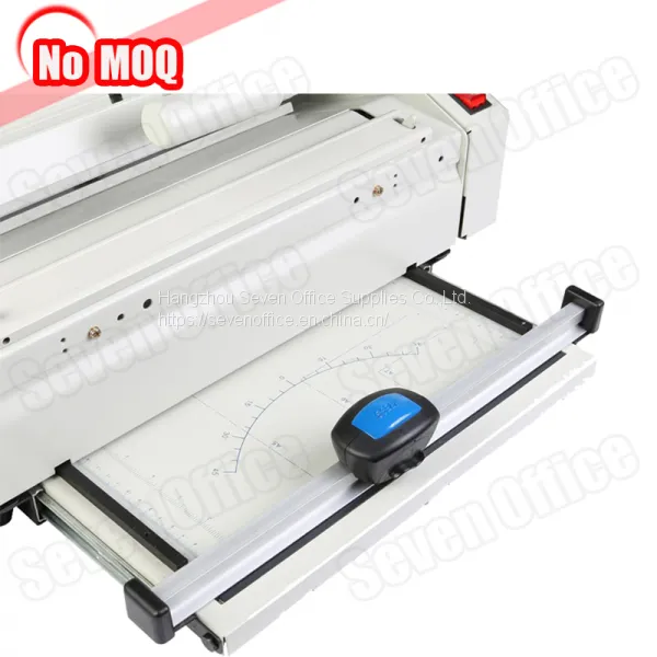 No MOQ Automatic Desktop Hot Melt Glue Book Binding Machine With Creasing Function Manufacturer Price photo-2