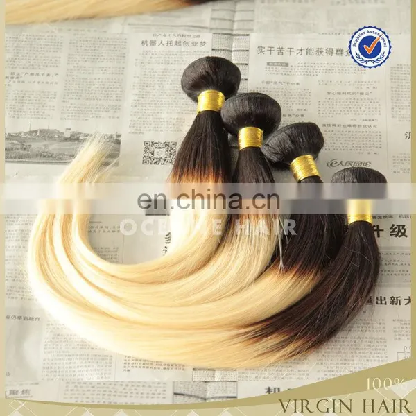 100% Cheap Two Tone Brazilian Hair Weave,613 Blonde Hair Weave photo-4