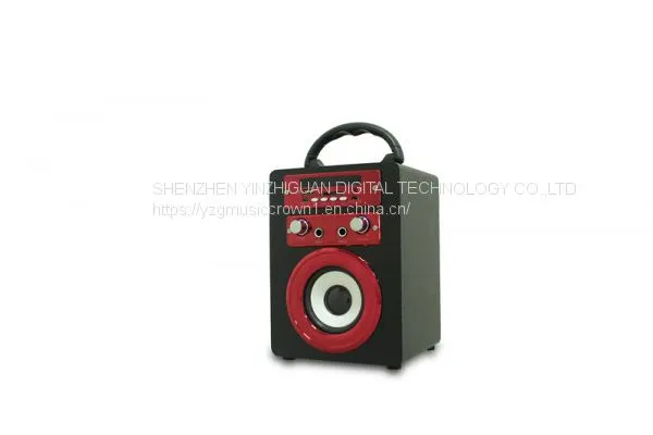 Wooden Portable Bluetooth Speaker With Karaoke and FM Function photo-2