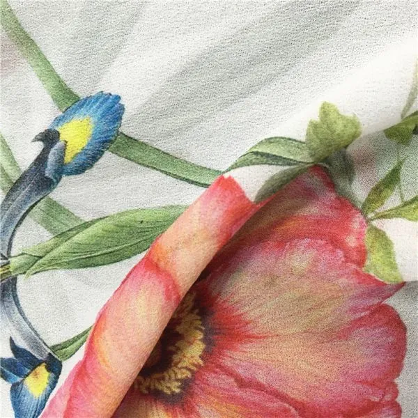 Top Selling Custom Digital Printed Floral Polyester Fabric Sublimation photo-3