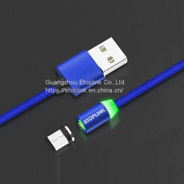 1M Magnetic Charge Cable , Micro USB Cable For IPhone XR XS Max X Magnet Charger USB Type C Cable LED Charging Wire Cord photo-3
