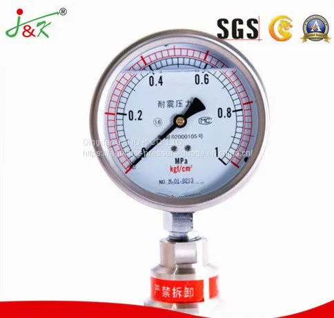 Shock Proof Manometer Pressure Gauge With Liquid Filling photo-3
