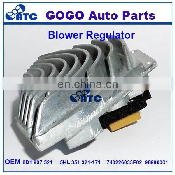 Blower Motor Regulator For Audi A4 Quattro S4 1996-2005 Skoda Superb OEM 8D1907521 5HL351321171 740226033F02 98990001 photo-2