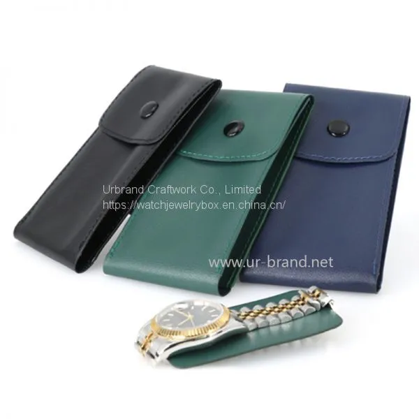 PU Leather Watch Jewelry Bag Simple Portable Watch Storage Bag Can be Customized With LOGO photo-4