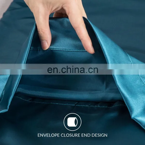Distinctive Couple Matching 100% Polyester Home Comfortable Breathable Silky Smooth Satin Pillowcase In Bulk photo-4