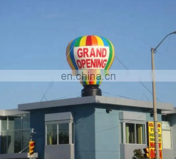 Cheap Hot Air Balloon Shape Outdoor Inflatable Ground Balloon With Removable Advertising Banner photo-5