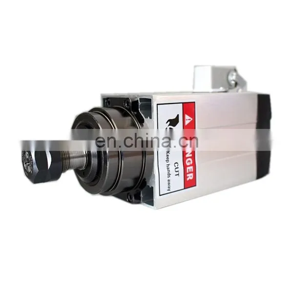 HONGJUN 4pcs Ceramic Bearings 1.5KW Square Air Cooled Spindle Motor 220V ER20 Runout-off 0.01mm photo-2