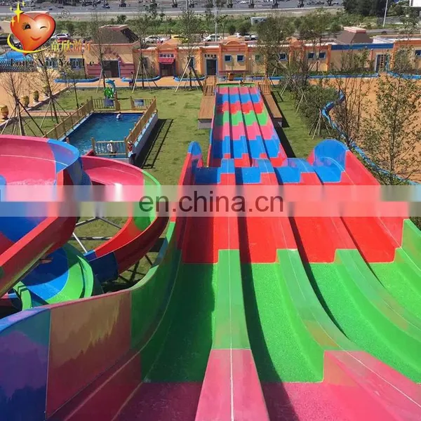 Outside Water Park Equipment Water Play Slide Fiberglass Slide photo-2